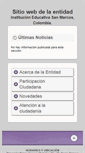 Mobile Screenshot of iesanmarcos.sanmarcos-sucre.gov.co