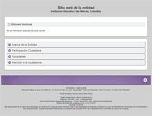 Tablet Screenshot of iesanmarcos.sanmarcos-sucre.gov.co